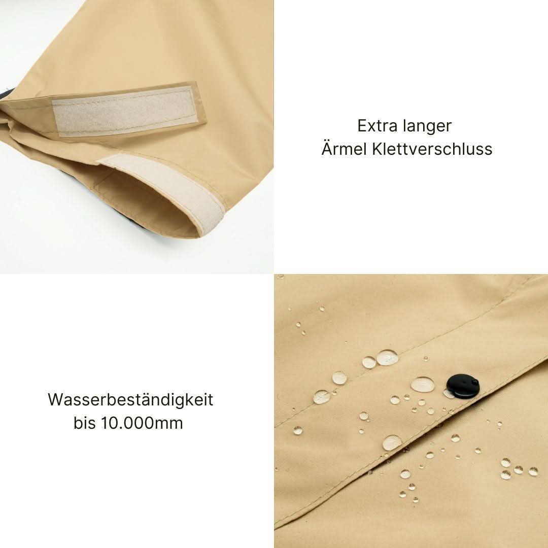 Regenponcho KAY Beige — Stylisch & Wasserfest - Image 6