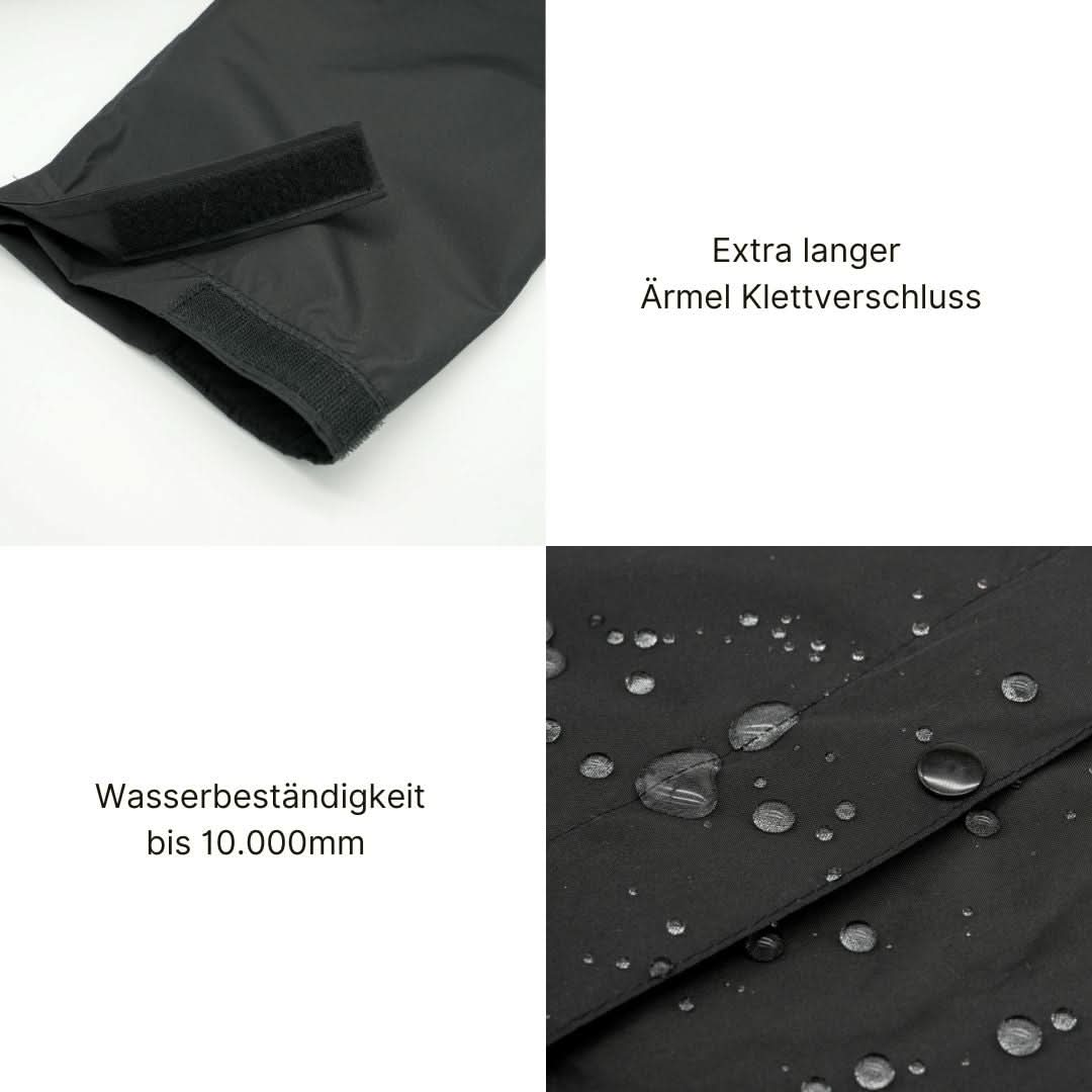 Regenponcho KAY Schwarz — Stylisch & Wasserfest - Image 6